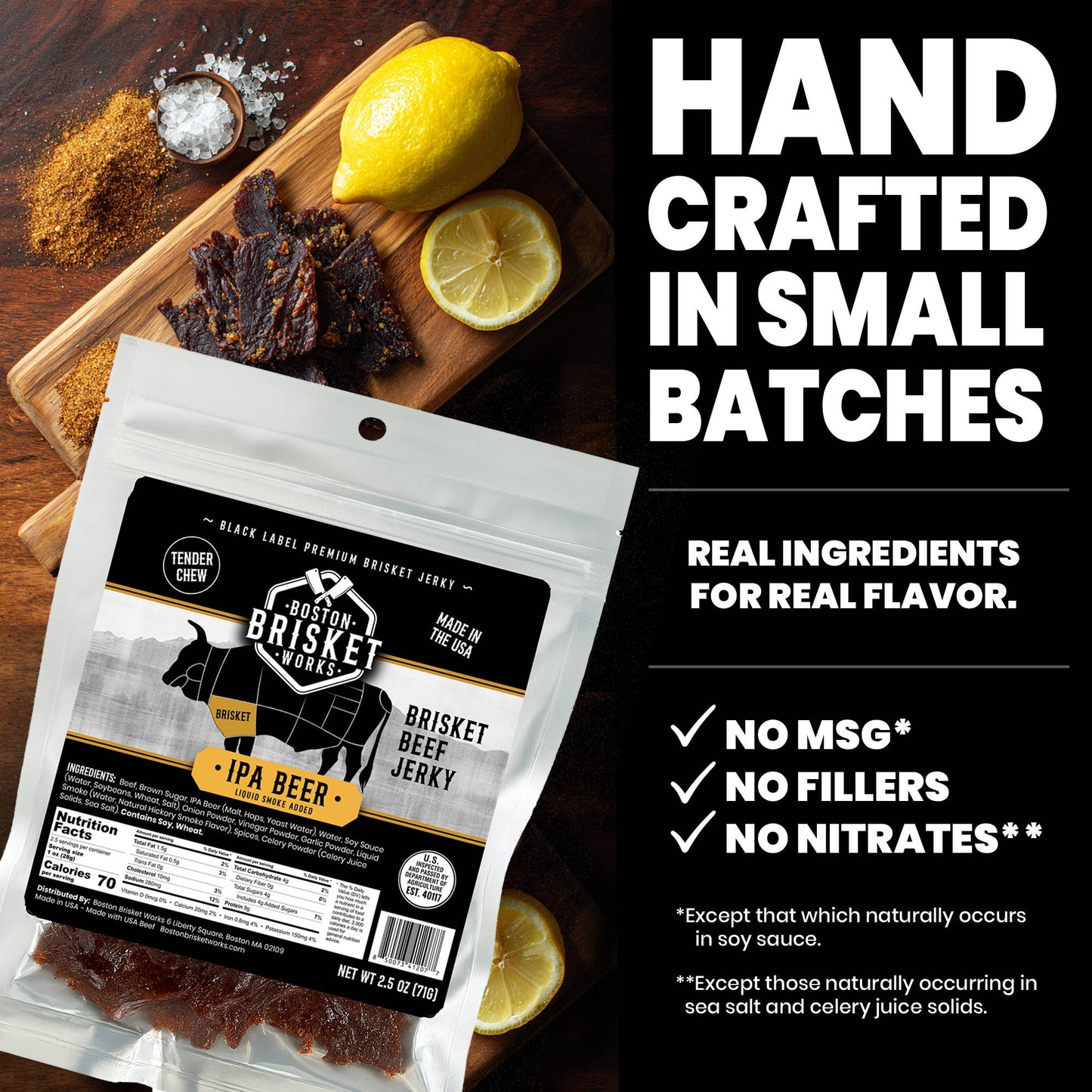 Beef Brisket Jerky "IPA Beer" 71g