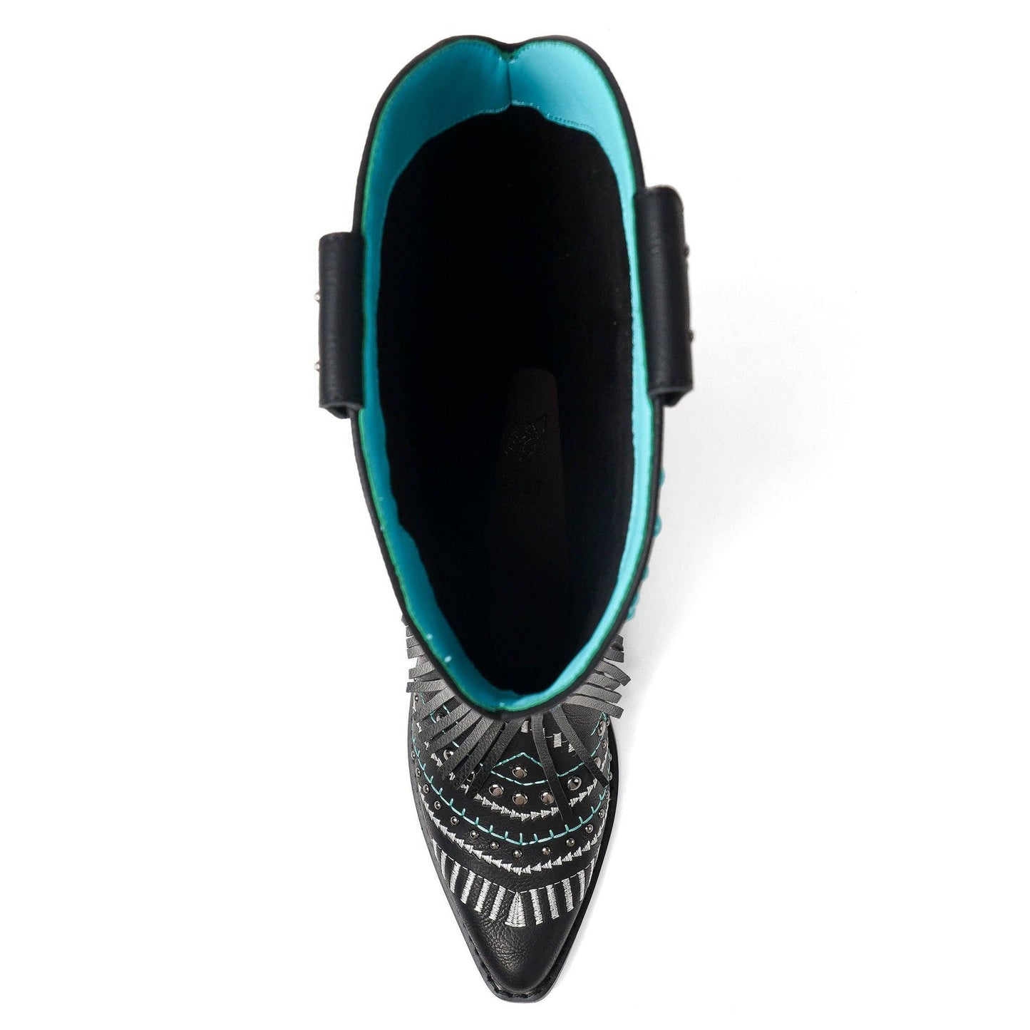 Fringe Cowgirl Boots with Rhinestone Accents