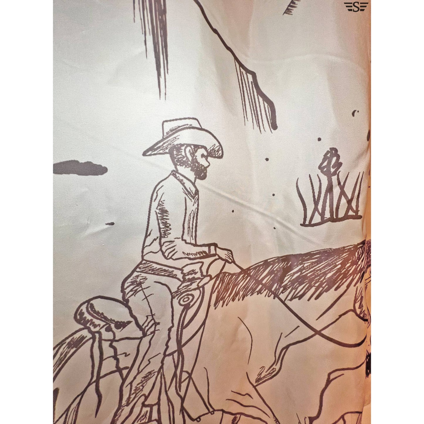 Cattle Drive Shower Curtain Set