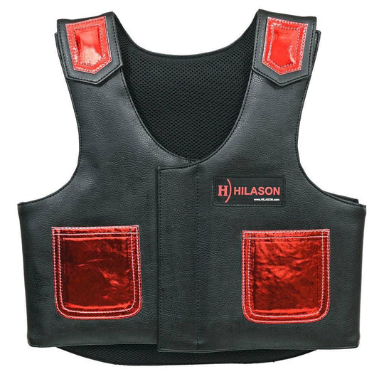 HILASON - Protective Vest, Bull Riding, Rodeo - Kids Junior Youth - Leather
