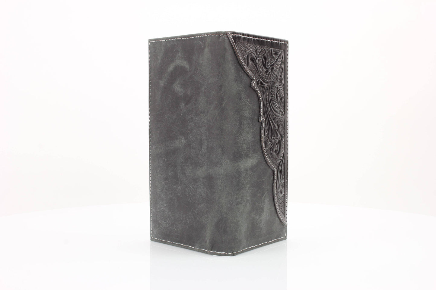 Oil Pull Up Tooled Leather Accent Rodeo Wallet ABW027