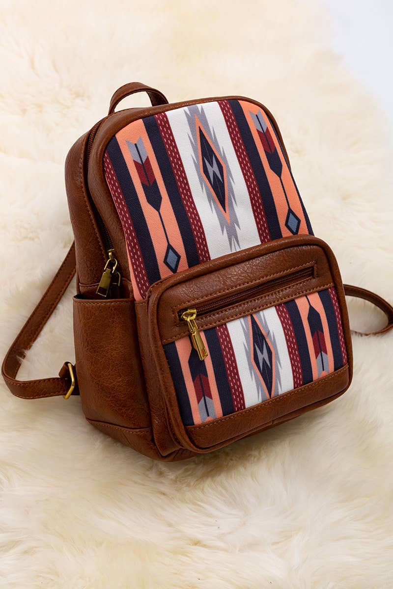 AZTEC PRINTED MINI BACK PACK. BBG40001 M