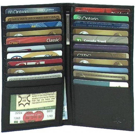 Genuine Leather Coat/Breast Wallet RFID Black, Brown 4506