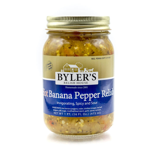 Byler's Hot Banana Pepper Relish, 16 Fl. Oz