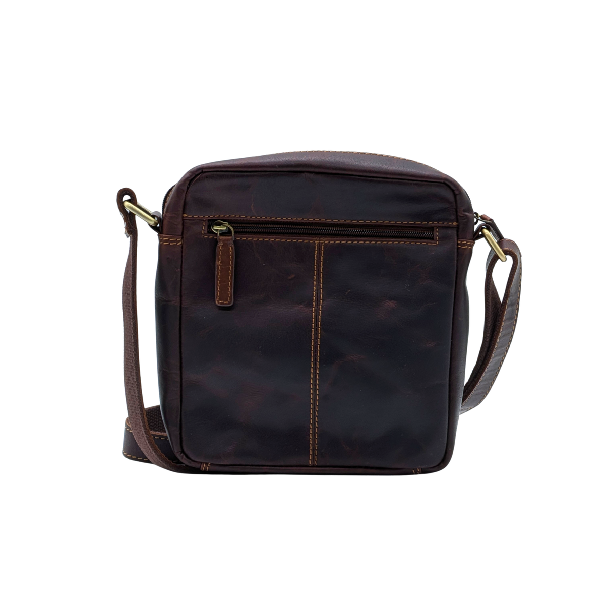 Genuine Leather Crossbody Purse Style – Brown 358