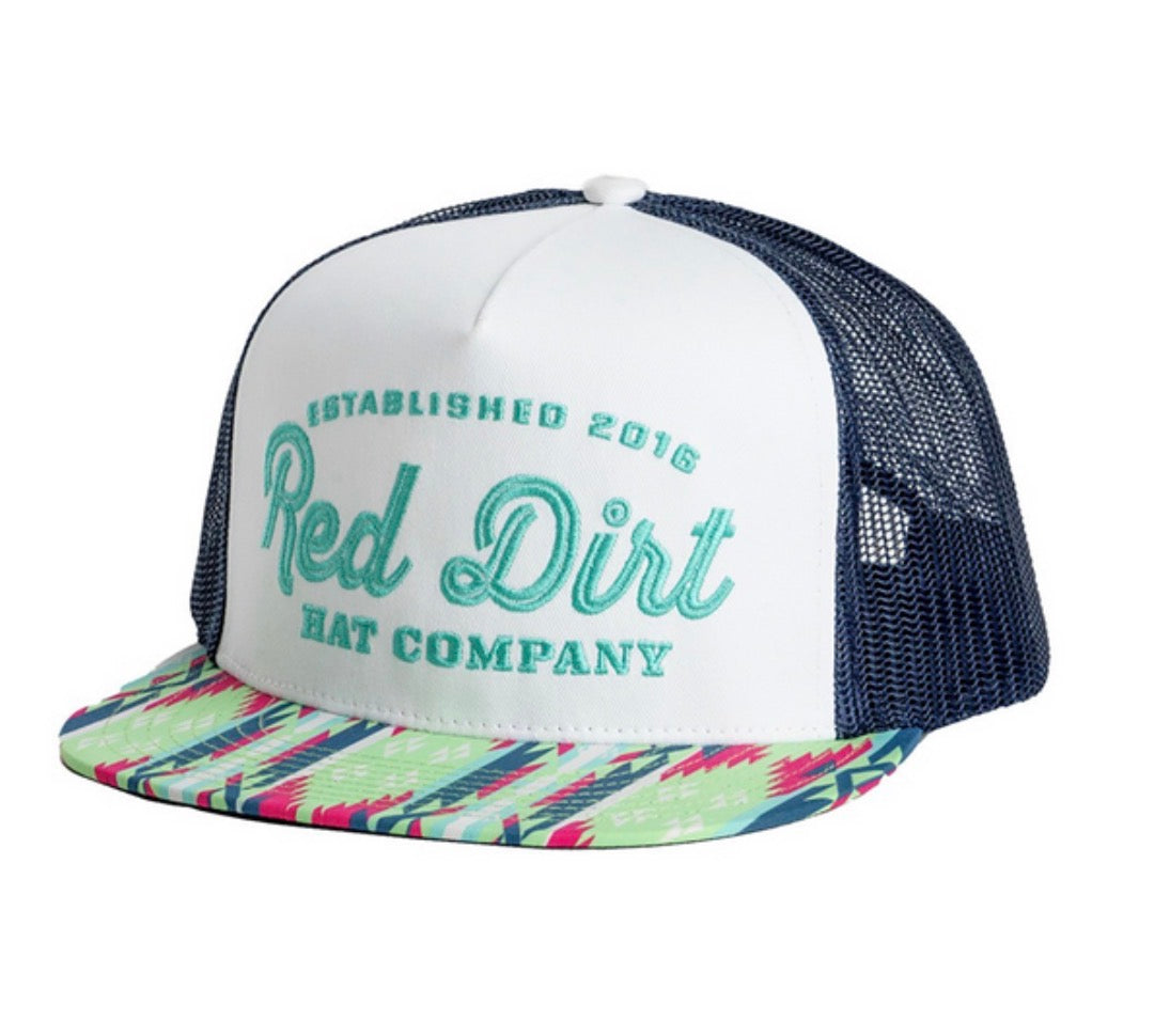 Red Dirt Hat Co. - BUCKAROO AZTEC WHITE NAVY RDHC-531