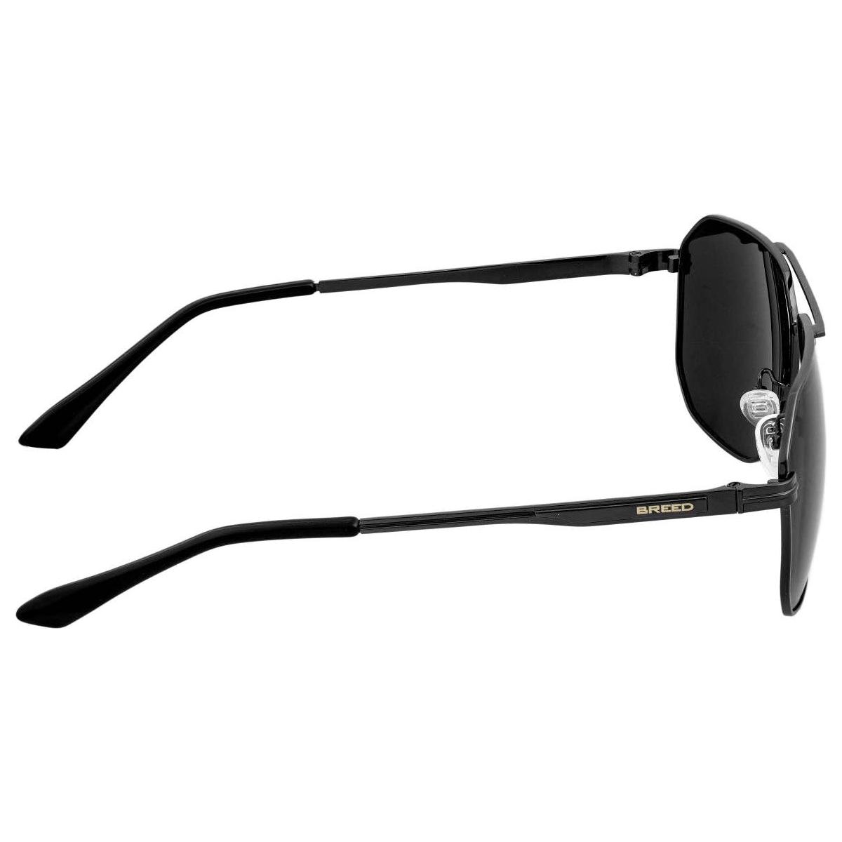 Breed - Breed Norma Stainless Steel Polarized Aviator Sunglasses