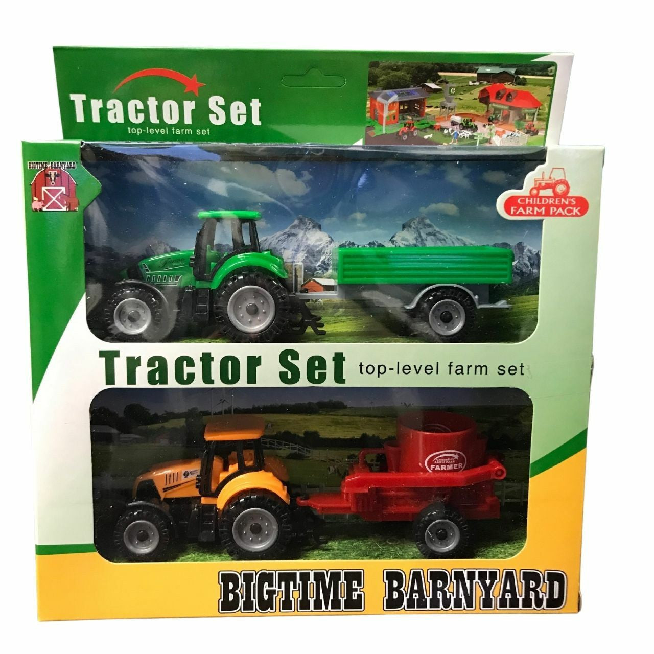 Bigtime Barnyard - Tractors with Wagon & Feed Mixer Set 5100011