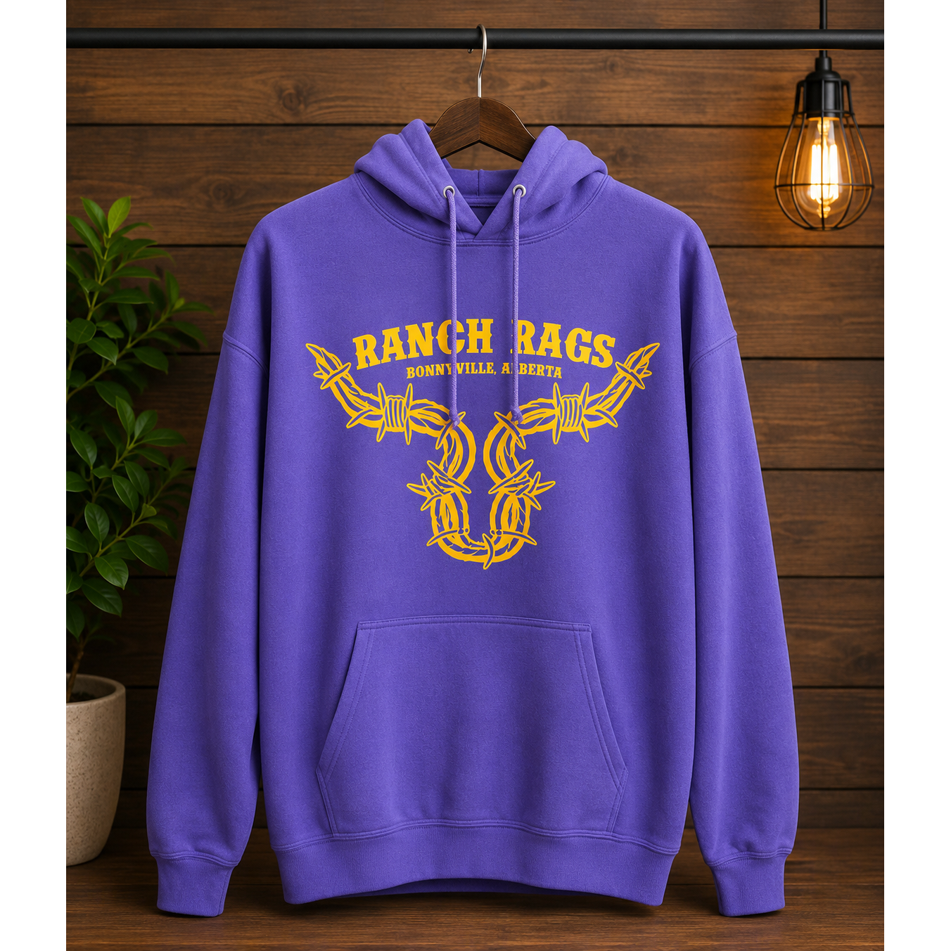 RanchRag's Ranch Tough Barbwire Hoodie