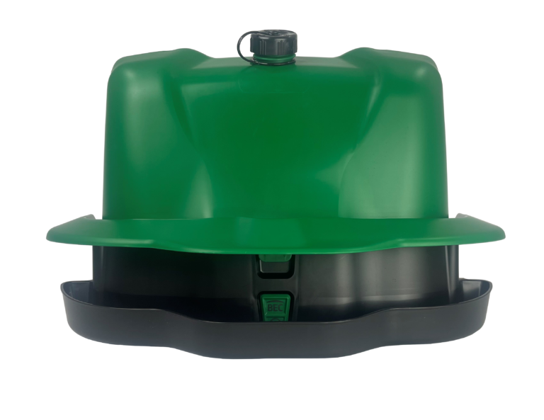 Mountable Self-filling Poultry Drinker, Green, 12L