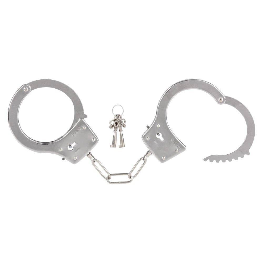 10" WILD WEST DIECAST METAL HANDCUFFS LLB kids toys