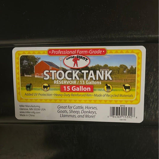 Stock Tank Oval 15 gal Trough ST15