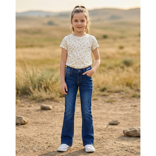Girls' Western Basic Jeans – Dark Wash | Style ATWGJ-2A