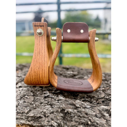 Wooden Stirrups- Oakwood Roping Style