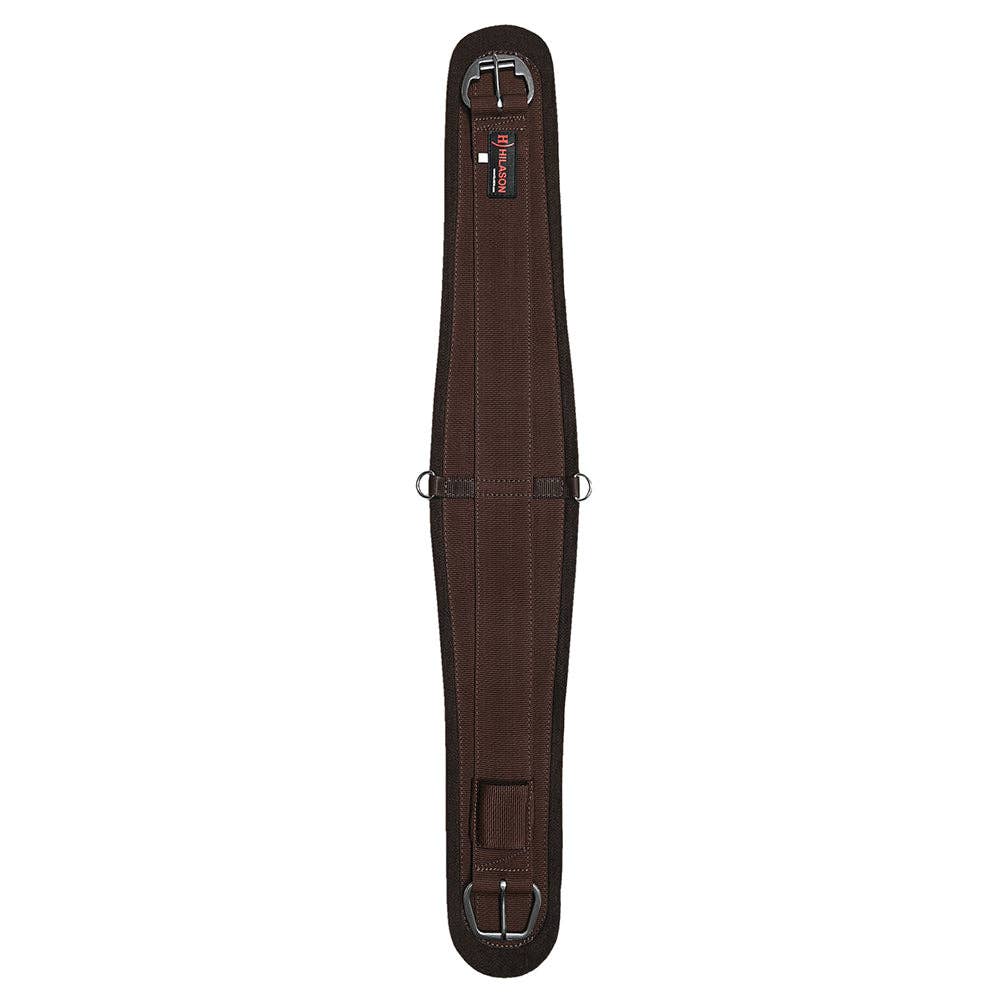 HILASON Western Horse Felt Lined Roper Saddle Cinch Girth Stainless Steel Buckle Black