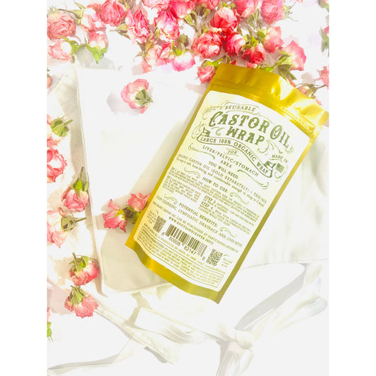 Castor Oil Wrap - LARGE for Liver/Pelvic/Stomach - Handmade