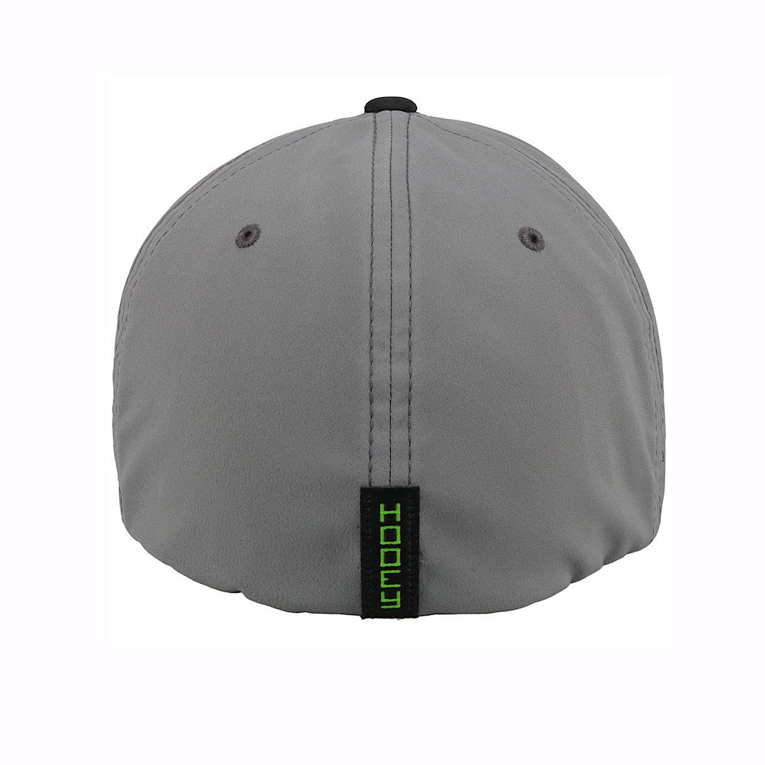 Hooey - Solo III Grey & Black Flex Fit Men’s Ball Cap 2119BKGY-01 (Small)