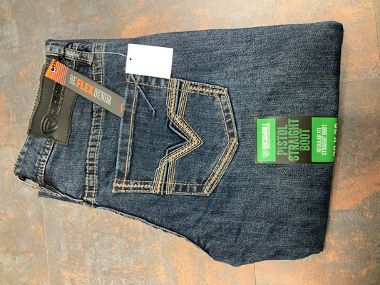 ROCK & ROLL Men’s JEAN - Regular Fit, Dark Wash, Pistol Straight Boot, BM1PD10411