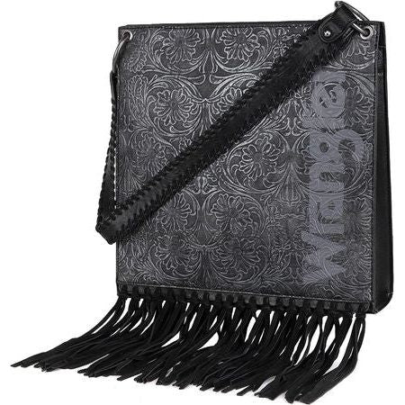 Wrangler Floral Embossed Fringe Concealed Carry Cross Body