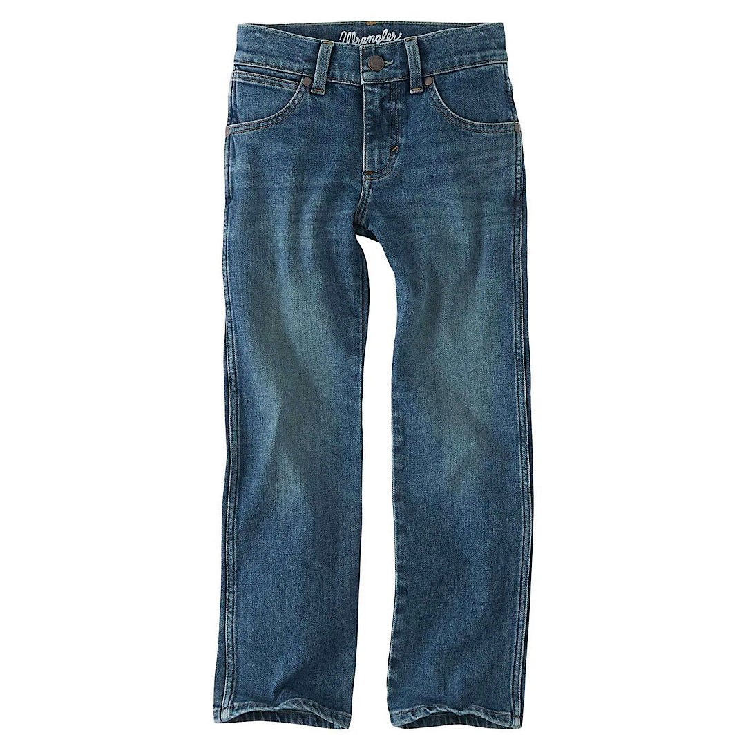 Boys Retro Wrangler Slim Stright Jeans