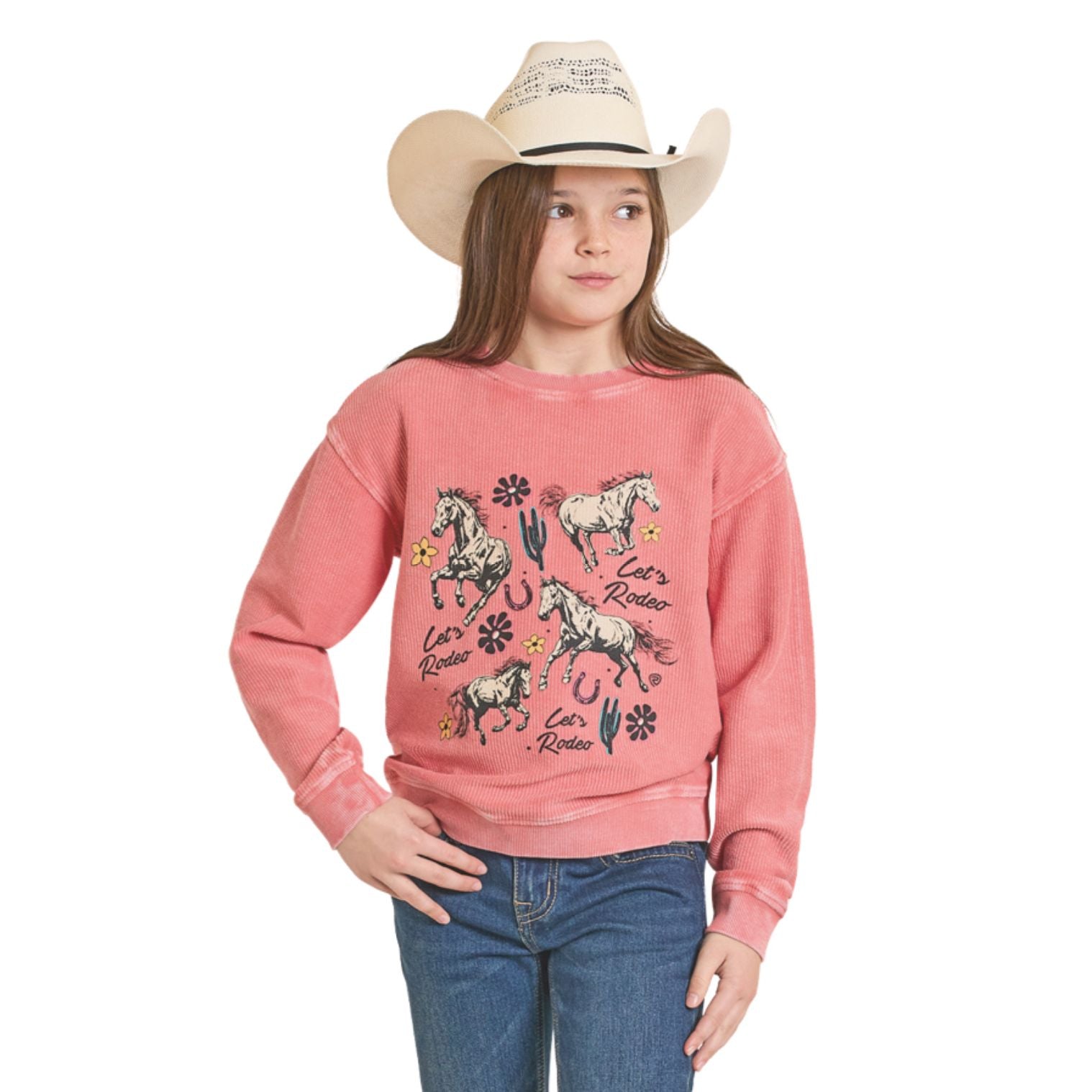 Rock & Roll Denim Girls Pullover