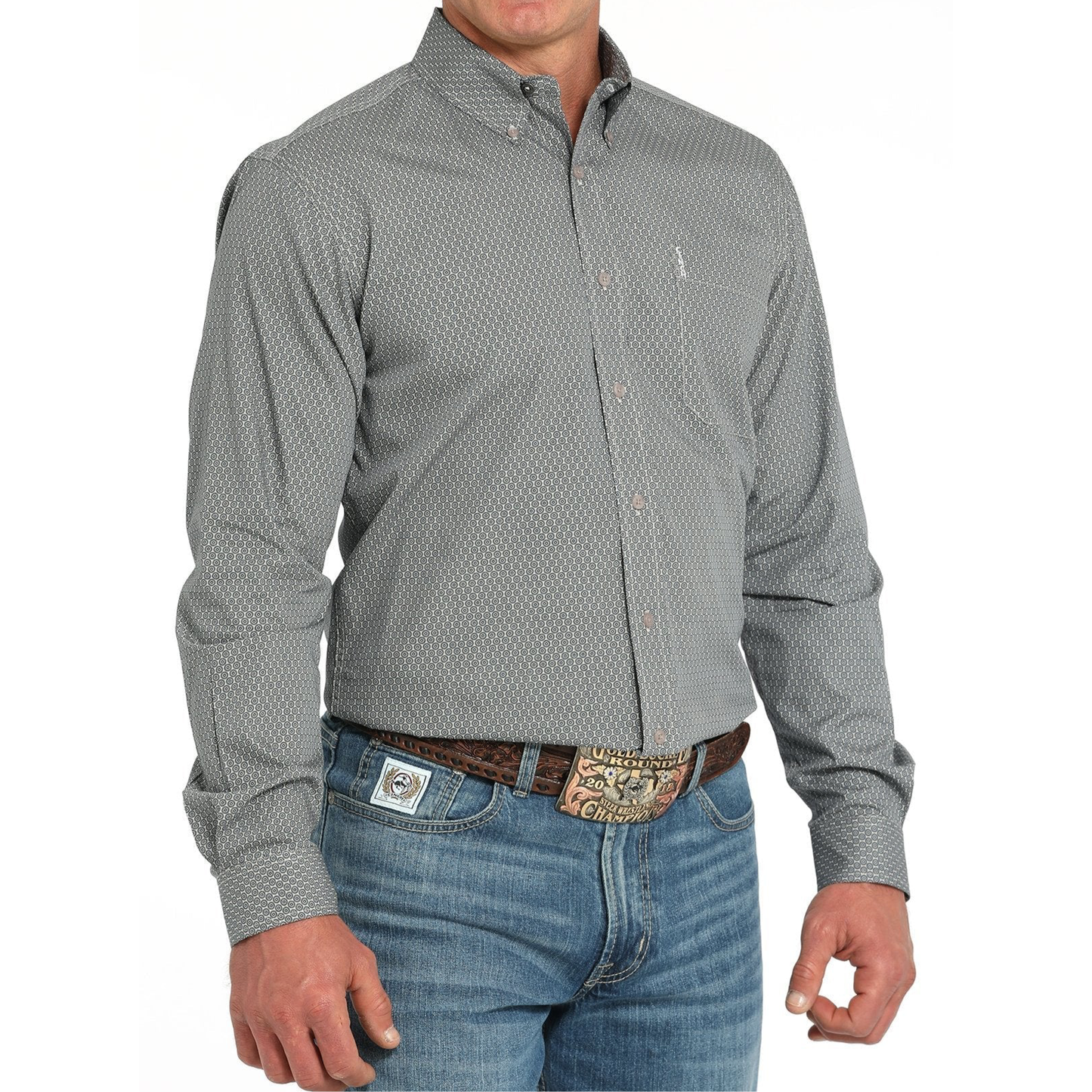 CINCH MEN'S MODERN FIT SHIRT Grey MTW1347133