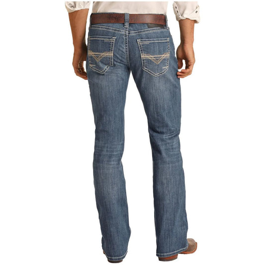 ROCK & ROLL Men’s JEAN - Regular fit, Medium Vintage, Pistol Straight, RRMD1PR0L7