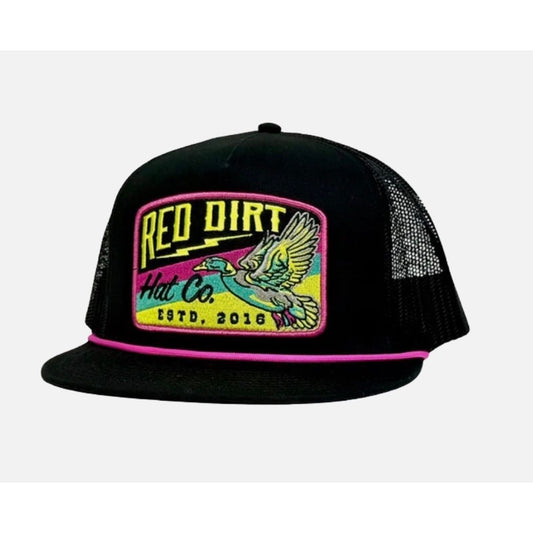 Red Dirt Hat Co. - Top Flight Solid Black Trucker Cap RDHC-564