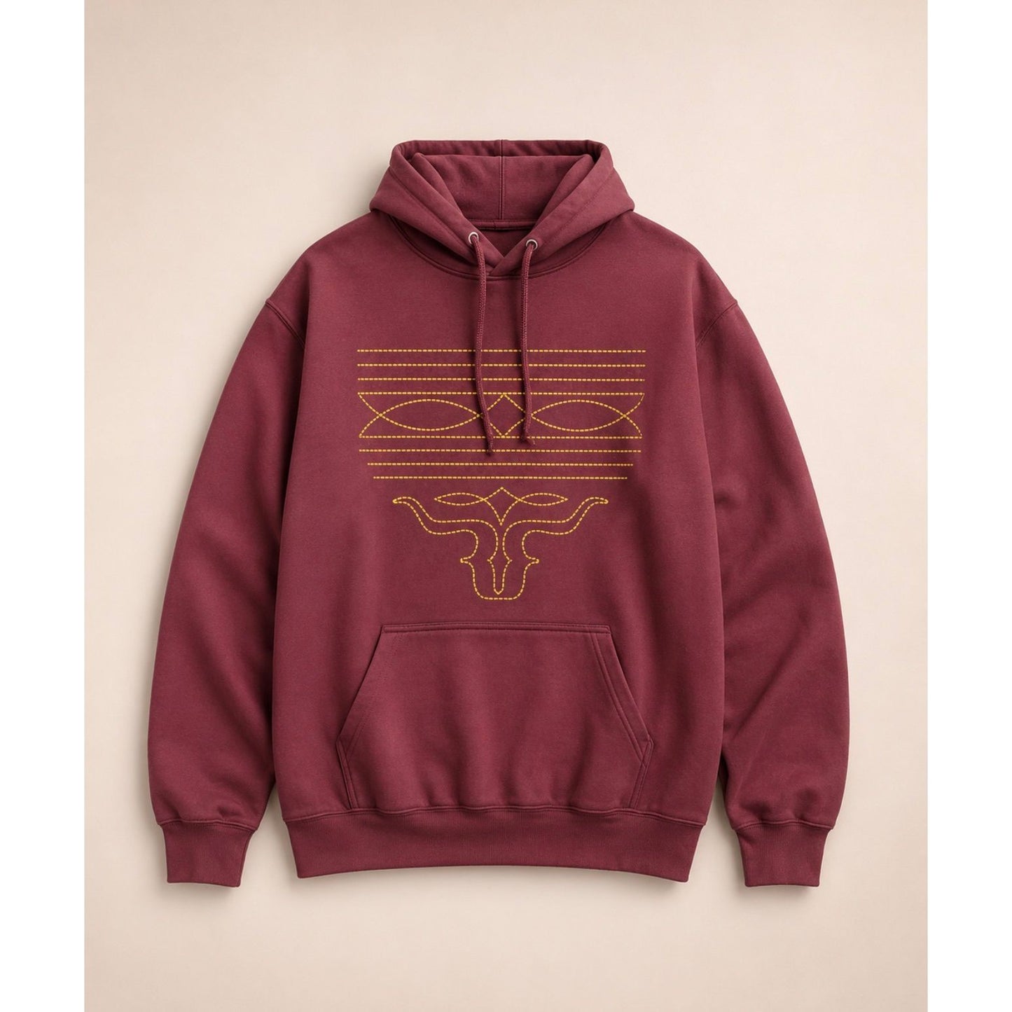 RanchRag's Longhorn Stitch Hoodie