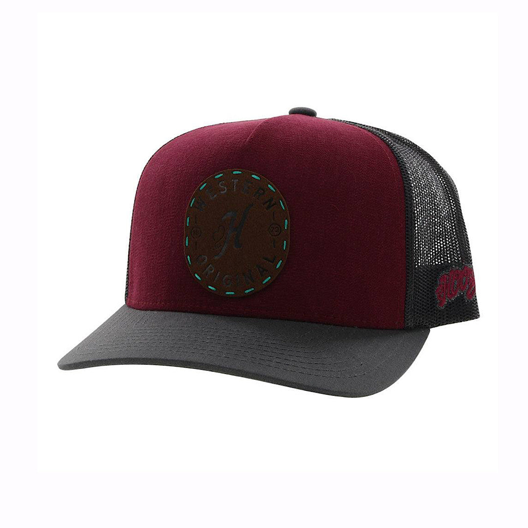 Hooey - Spur Maroon & Grey Snap Back Youth Ball Cap 2214T-BUGY-Y