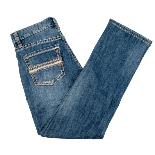 ROCK & ROLL Men’s JEAN - Slim fit, Dark Vintage, Revolver Straight Boot, BM1RD09127