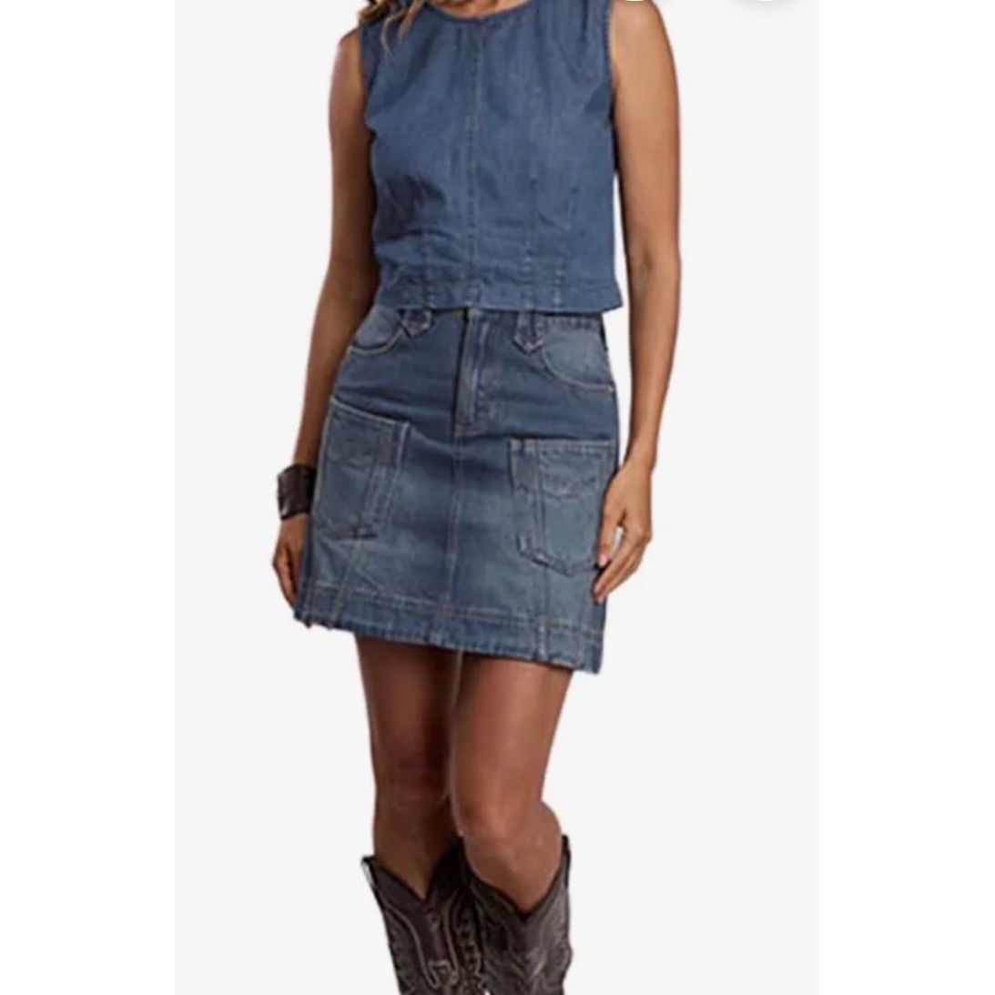 Stetson Women's Denim Mini Skirt 11-060-0594-5017