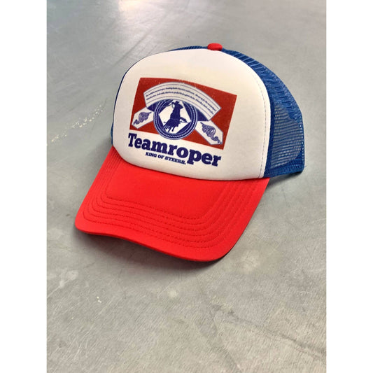Rockin A Design - Team roper - King of Steers foam trucker hat