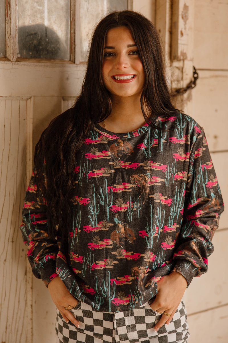 Rosette Rodeo Top