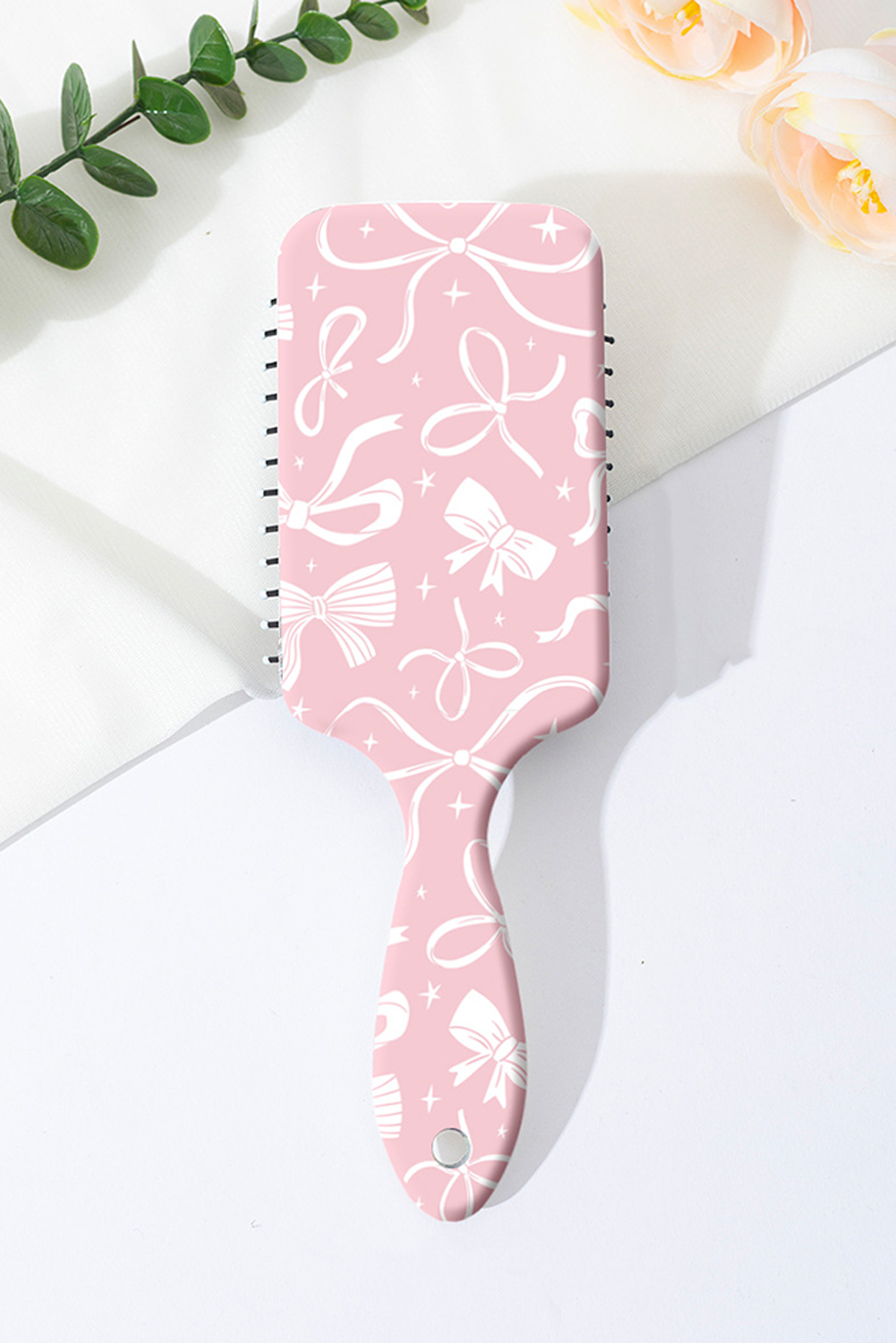 Floral Bow Print Long Handle Air Cushion Brush