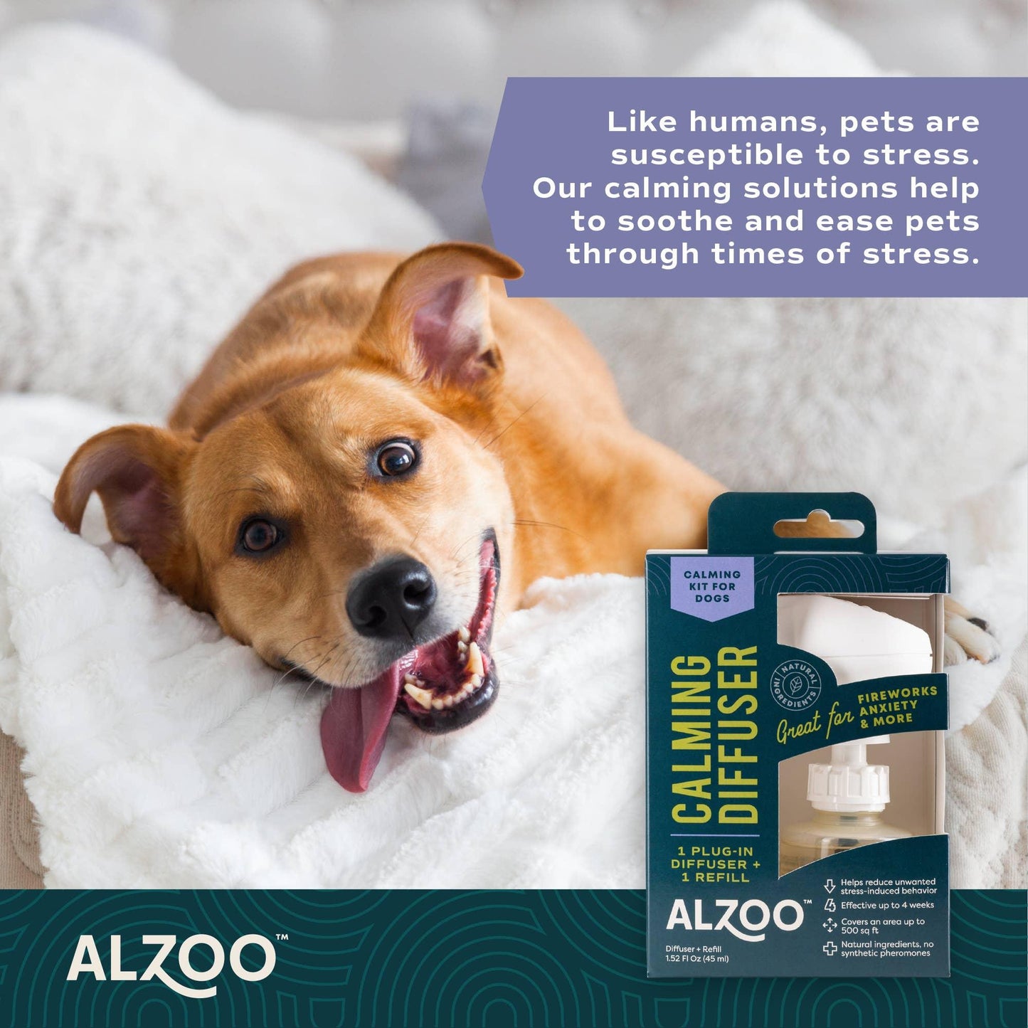 ALZOO - ALZOO Plant-Base Calming Diffuser Plug-in Kit for Dog