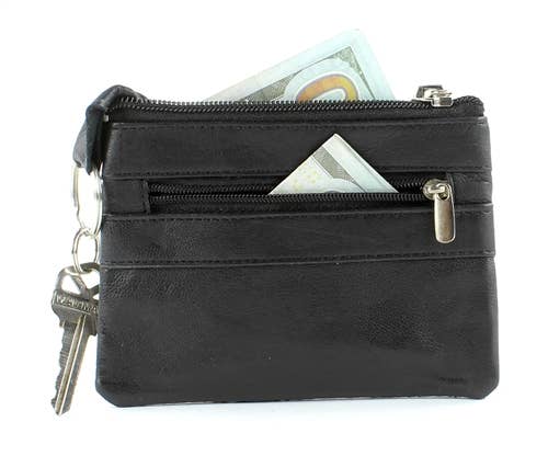 I.D. Window Coin Purse Style : 720 Black