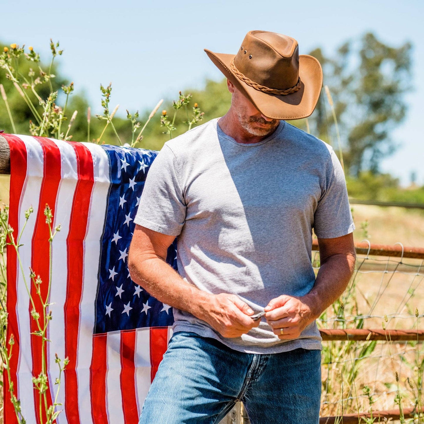 Premium Shapable Leather Cowboy Hat - Style Hollywood