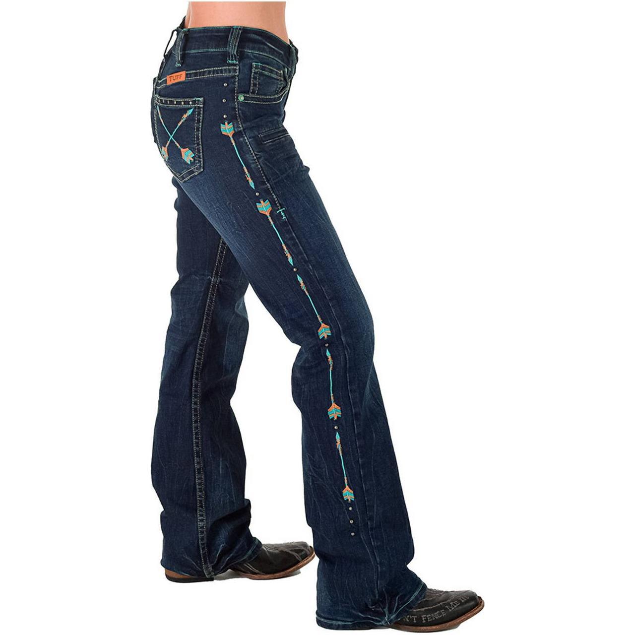 * Cowgirl Tuff Co. / B. Tuff Jeans - Turquoise Arrows