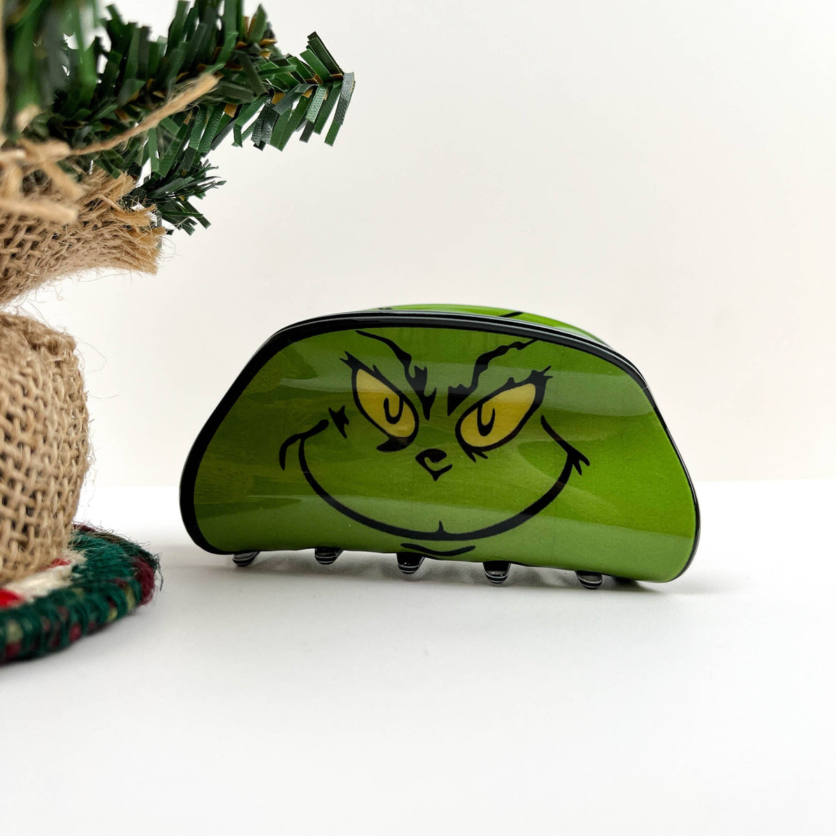 Green Goblin Face Hair Claw Clip