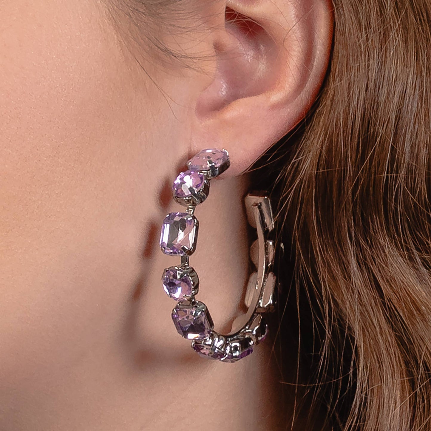 Crystal Hoop Earrings