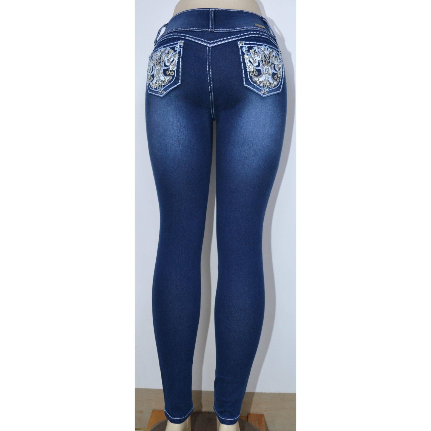 * Untamed Sapphire Clothing LLC - USC-F026 Sexy Maddie Vintage Butt Lifter Levante Cola Jeans