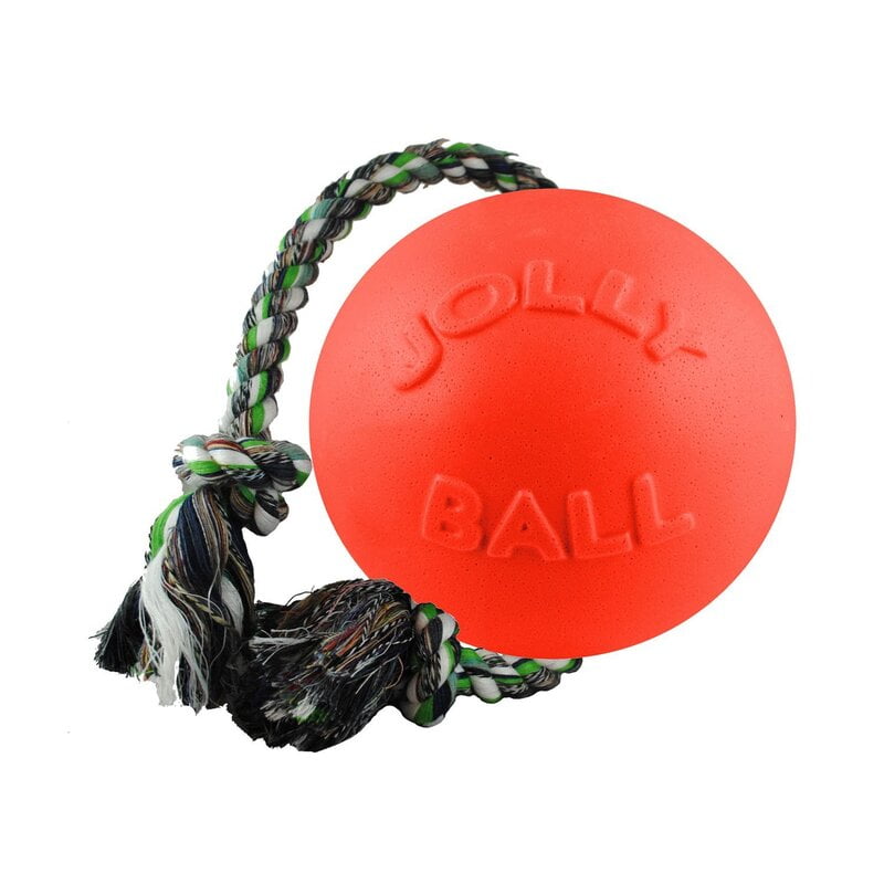 Jolly Ball Romp n Roll 8” w/Rope