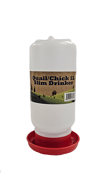 TBL-Quail/Chick Slim Drinker 1L Round RED