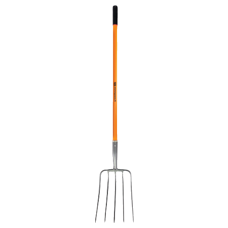 Long Handle Manure Fork- 5 Tine