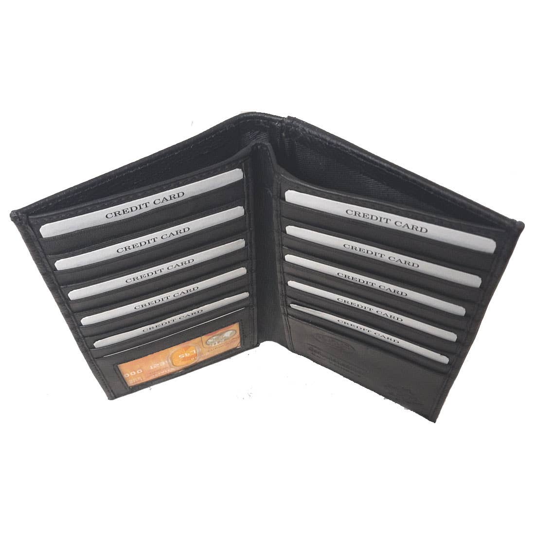 Genuine Leather Coat/Breast Wallet RFID Black, Brown 4506