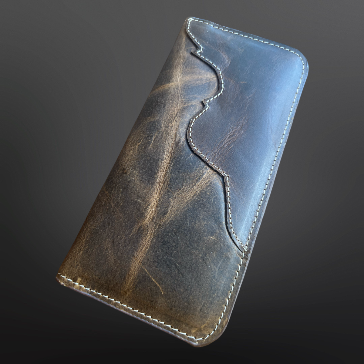 Western Snap Close Leather Wallet