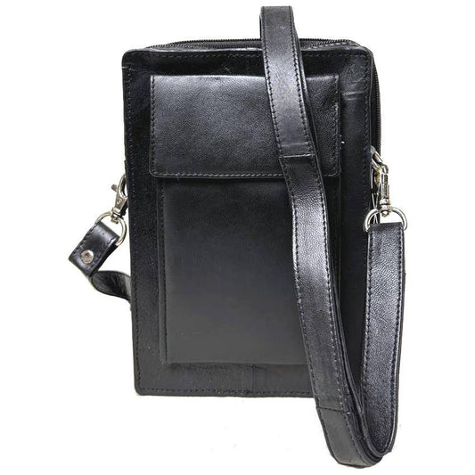 IGI CANADA - Genuine Leather Shoulder Messenger Organizer Bag # 3118