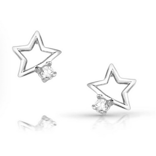 Single Star Earrings