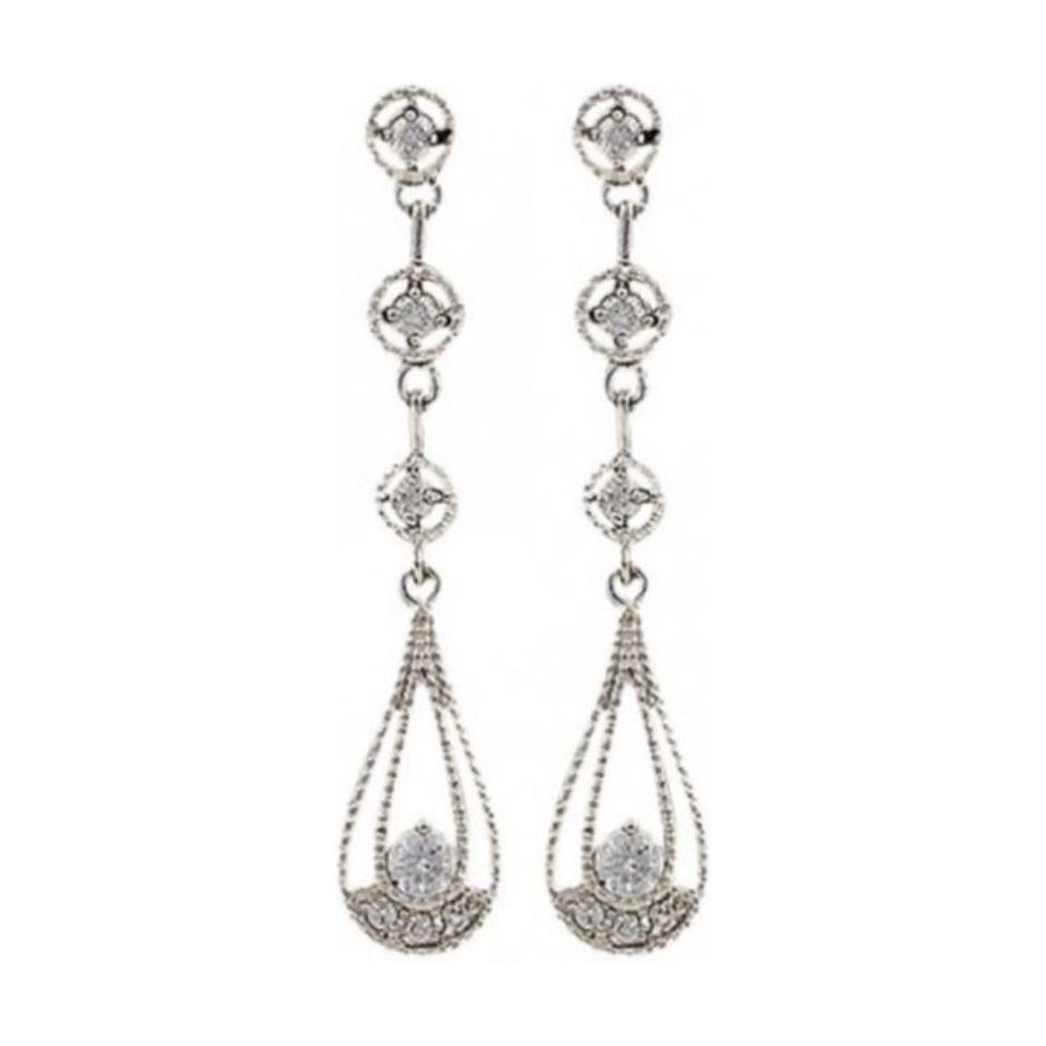 Star Lights Three Tiered Raindrop Earrings